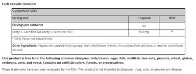 New Beginnings - Acetyl - L - Carnitine - OurKidsASD.com - #Free Shipping!#