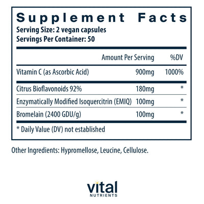 Vital Nutrients - Aller - C (Isoquercitrin, C, & Bioflavonoids) - OurKidsASD.com - #Free Shipping!#