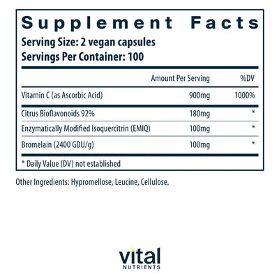 Vital Nutrients - Aller - C (Isoquercitrin, C, & Bioflavonoids) - OurKidsASD.com - #Free Shipping!#