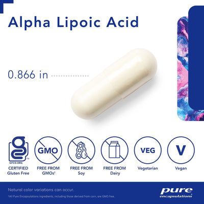 Pure Encapsulations - Alpha Lipoic Acid 100 Mg (expires 12/2024) - OurKidsASD.com - #Free Shipping!#