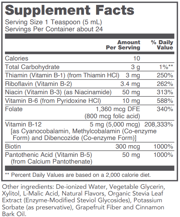 Protocol For Life Balance - Liquid B - 12, 5,000 mcg - OurKidsASD.com - 