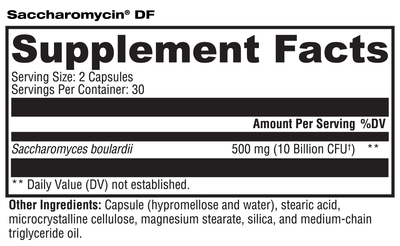 Xymogen - Saccharomycin DF - OurKidsASD.com - #Free Shipping!#