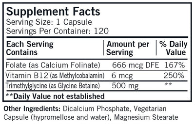 Kirkman - TMG 500mg with Folate & Methyl B - 12 (expires 02/2025) - OurKidsASD.com - #Free Shipping!#