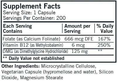 Kirkman Labs - Dimethylglycine (DMG) With Folinic Acid & Methyl B-12 Hypoallergenic - OurKidsASD.com - #Free Shipping!#