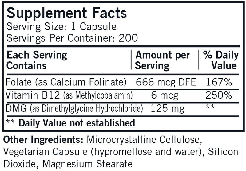 Kirkman Labs - Dimethylglycine (DMG) With Folinic Acid & Methyl B-12 Hypoallergenic - OurKidsASD.com - 